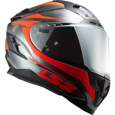 LS2 Challenger GT Cannon Jean Flourescent Orange Helmet Unisex, Adult
