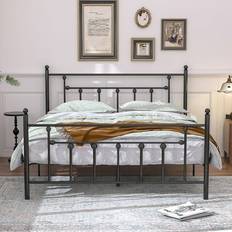 Codesfir King Size Bed Frame Platform Metal Bed Frame Industrial