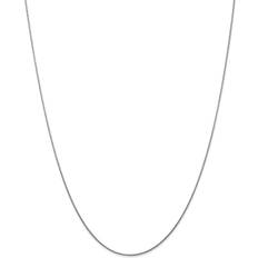 Primal Gold Karat White 0.8mm Round Snake Chain Necklace