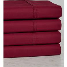 Superior Solid 300 Count Bed Sheet Red