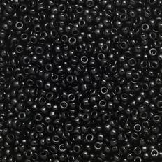 Miyuki Round Seed Bead Size 6/0 20 Gram Tube Opaque Black