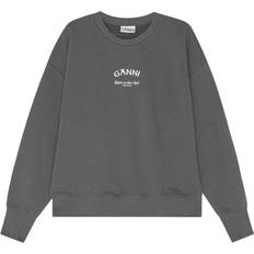 Ganni Isoli Oversized Sweatshirt - Volcanic Ash