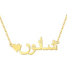 Custom Name Pendant Necklace - Gold