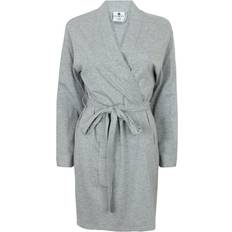 Dame Morgenkåper & Badekåper Cotton Wrap Robe Grey