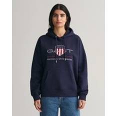 Gant Damen Pullover Gant Women Archive Shield Hoodie Blue