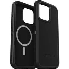 OtterBox iPhone 15 Pro MAX (Only) Defender Series XT Case - BLACK,  screenless, rugged, snaps to MagSafe, lanyard attachment