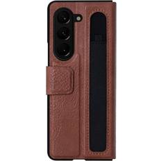 Nillkin Leather Case with Pen Slot Samsung Galaxy Z Fold 5 brun