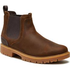 Herren Chelsea Boots Clarks Men's Rossdale Top Leather Boots Braun