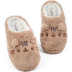 Innetøfler Pusheen Womens/Ladies Faux Fur Slippers White/Multicolour/Brown