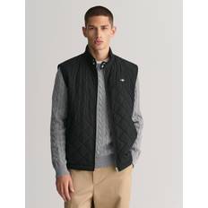 Gant Herren Westen Gant Quilted Windcheater Gilet Black