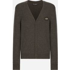 Dolce & Gabbana Herren Cardigans Dolce & Gabbana Cashmere and wool cardigan melange_grey