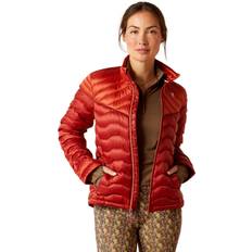 Red - Women Jackets Ariat Ladies Ideal Down Jacket Red/Burnt Brick