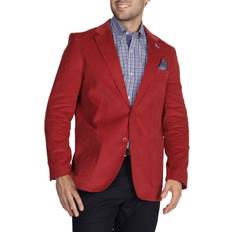 Men - Red Blazers TailorByrd Mens Solid Corduroy Blazer Cranberry Cranberry