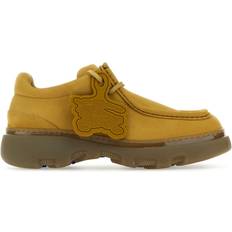 Burberry Men Shoes Burberry Mustard Nubuk Creeper Lace-Up Shoes Yellow
