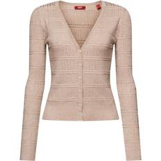 Damen - Golden Cardigans Esprit Glitzer-Cardigan mit V-Ausschnitt