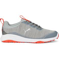 44 - Grau Golfschuhe Puma Fusion Pro Spikeless Shoes Grey/Silver/Red