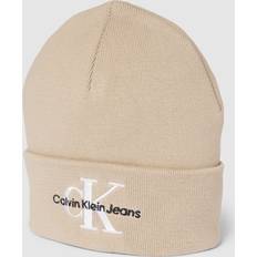 Calvin Klein Women Headgear Calvin Klein Jeans Knit Beanie Hat Beige One