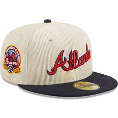 New Era Atlanta Braves Cord Classic Off White 59FIFTY Fitted Cap newera adult unisex White