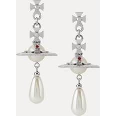 Vivienne Westwood Women Earrings Vivienne Westwood Pearl drop earrings PLATINUM-PEARL-MULTI