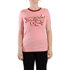 Dolce & Gabbana Red T-shirts & Tank Tops Dolce & Gabbana Pink Cotton Short Sleeves Crewneck T-shirt Top