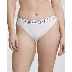 Polo Ralph Lauren White Swimwear Polo Ralph Lauren Ribbed Bikini Briefs WHITE CLOUD