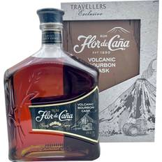 Bier & Spirituosen Flor de Cana Rum Volcanic Bourbon Cask 40% 1L Geschenkverpackung