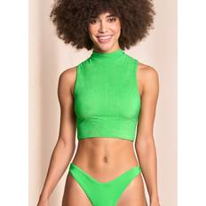 Damen - L Tankinis Maaji Parakeet Green Ipanema Swim Crop Top Green