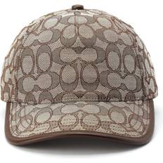 Coach Unisex Caps Coach Women's Signature Jacquard Baseball Cap, Stone 1941 Saddle