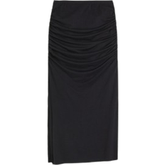 H&M Gathered Maxi Skirt - Black