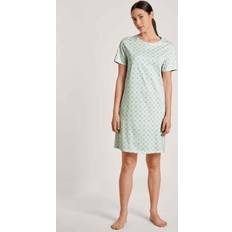 Baumwolle - Damen Negligés Calida Nachtwäsche DAMEN Sleepshirt grün