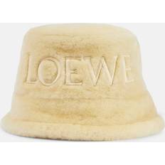 Herren - Leinen Accessoires Loewe Bestickter Hut aus Shearling Nude