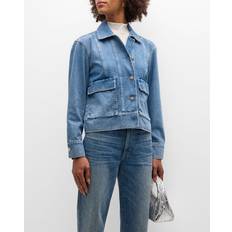 Denim Jackets - Women Rails Bianca Embellished-Button Denim Jacket ORIGINAL BLUE