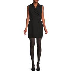Black - Men Dresses Sam Edelman Women's Sleeveless Blazer-Inspired Dress Black Black