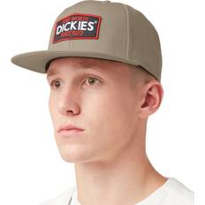 Dickies Men Caps Dickies Skateboarding Men's Twill Flat Bill Brown Snapback Hat