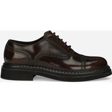Dolce & Gabbana Men Oxford Dolce & Gabbana Brushed Calf Leather Oxford Shoes toffee_colour