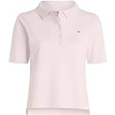 Tommy Hilfiger Damen Poloshirts Tommy Hilfiger Damen 1985 Reg Pique Polo Ss S/S Polos, Whimsy Pink