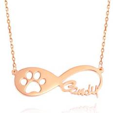 Personalized Custom Name Infinity Necklace for Women Jewelry Gift Gold Silver and Rose Gold