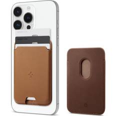 Spigen Smart Fold (MagFit) Magnetic Wallet Card Holder Designed for MagSafe  Kickstand Compatible w/iPhone 15, iPhone 14, iPhone 13, iPhone 12 - Black