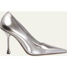 Jimmy Choo Silver - Women Heels & Pumps Jimmy Choo Ixia Metallic Stiletto Pumps SILVER 11B