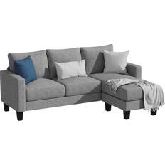 Yeshomy Convertible Sectional Sofa 70.8" 4 Seater