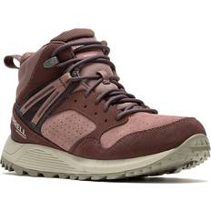 Merrell Wildwood Mid LTR Waterproof Marron/Burlwood Women's Shoes Red