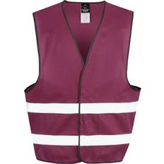 Red - Unisex Vests Result Result Adults Unisex Safeguard Enhance Visibility Vest