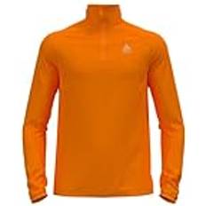 Fleece - Herren Hemden Odlo Herren Carve Light Zip Longsleeve orange