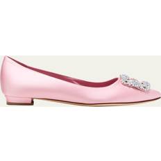 Dame - Rosa Ballerinasko Manolo Blahnik Ballet Pumps Woman colour Pink Pink