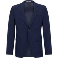 Blue - L - Men Suits Hugo Boss H Reymond 224 Suit 2-Piece - Dark Blue