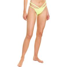 Yellow Bikini Bottoms Sports Illustrated Swim Strappy Banded Bikini Bottom Yellow