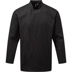 Bomull - Unisex Jakker Premier Chefs Essential Long Sleeve Jacket Black