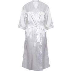 Dame Morgenkåper & Badekåper Satin Robe White 16-18