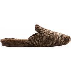 Manolo Blahnik 42 Pantoffeln & Hausschuhe Manolo Blahnik Brown Montague Slippers DBRW2029 0001