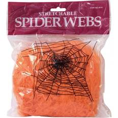 Partyprodukte Europalms Halloween Spinnennetz orange 50g UV-aktiv